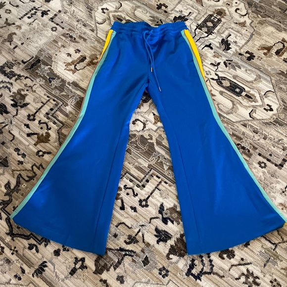 Free People Bell Bottom Track Pants - Picture 1 of 3